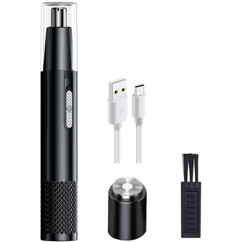 Image of Nose and Ear Hair Trimmer, 2 in 1 usb Electric Nose and Ear Hair Trimmer, Painless and Professional Eyebrow Trimmer for Men and Women, Waterproof