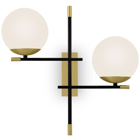 Nostalgia Aplique Oro Mate , 2 Luces, E14