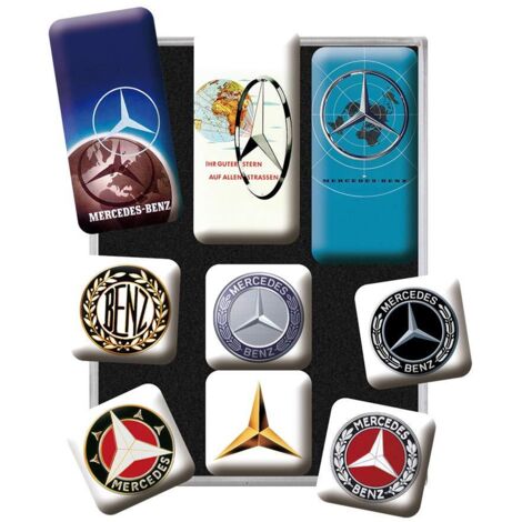 Nostalgic-Art 83103 Set di 9 Magneti Plastica 7 X 9.3 X 2 cm Bunt