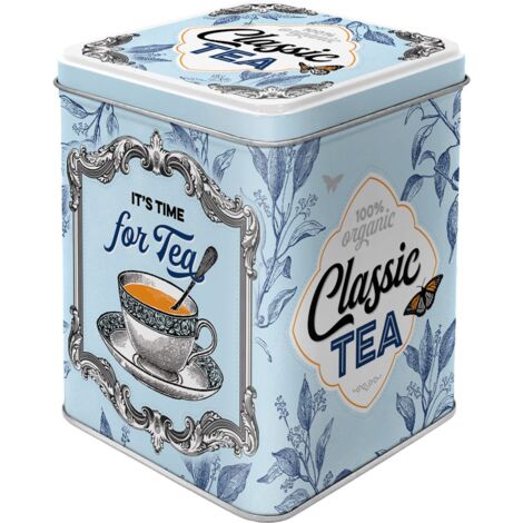 Nostalgic-Art Contenitori Retro Classic Tea – Idea Regalo per la Cucina, per conservare Sfuso e bustine di tè, Design Vintage, 100 g