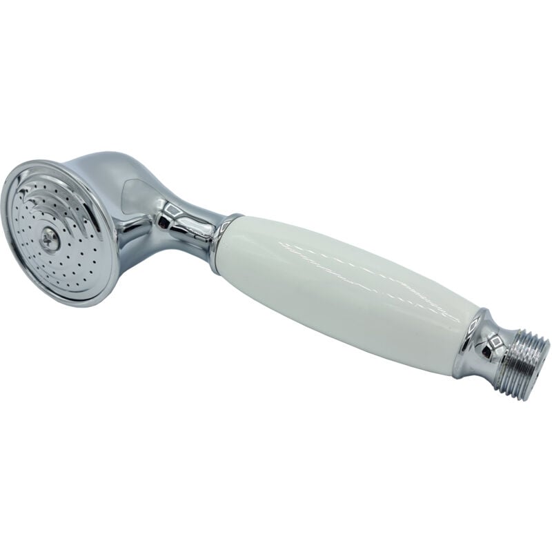 Invena - Nostalgie rétro Bath Vintage tête de douche en laiton chromé massif 1/2'