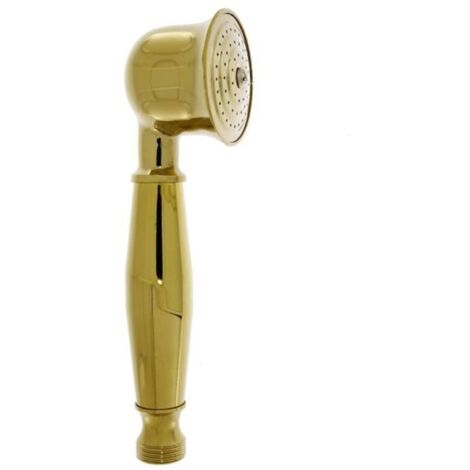 Nostalgischer Vintage-Handduschkopf – vergoldetes Messing