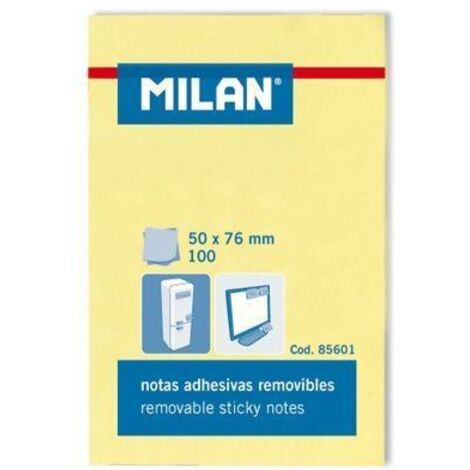 Notas Adhesivas Milan Amarillo 56 x 76 mm (10 Unidades)