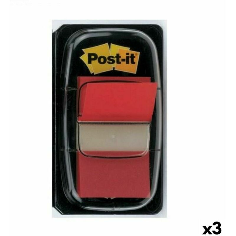Image of Note Adesive Post-it Index 25 x 43 mm Rosso (3 Unità)