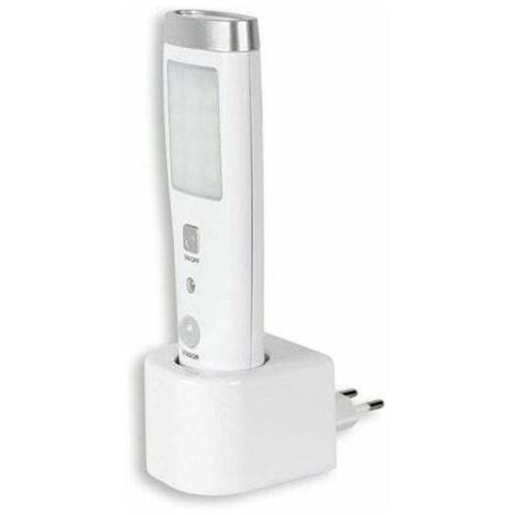 Notfall-Induktions-Taschenlampe, Präsenzmelder, Taschenlampe, Erkennungswinkel 60°, 15 LEDs, wiederaufladbarer Akku, Weiß