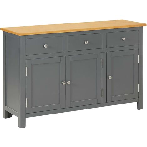 Bois de Chêne Massif Buffet Armoire Rangement Multi-taille Multicolore vidaXL