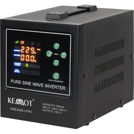Notstrom-Konverter KEMOT PROsinus-800-LFP4 12V 230V 800VA/500W