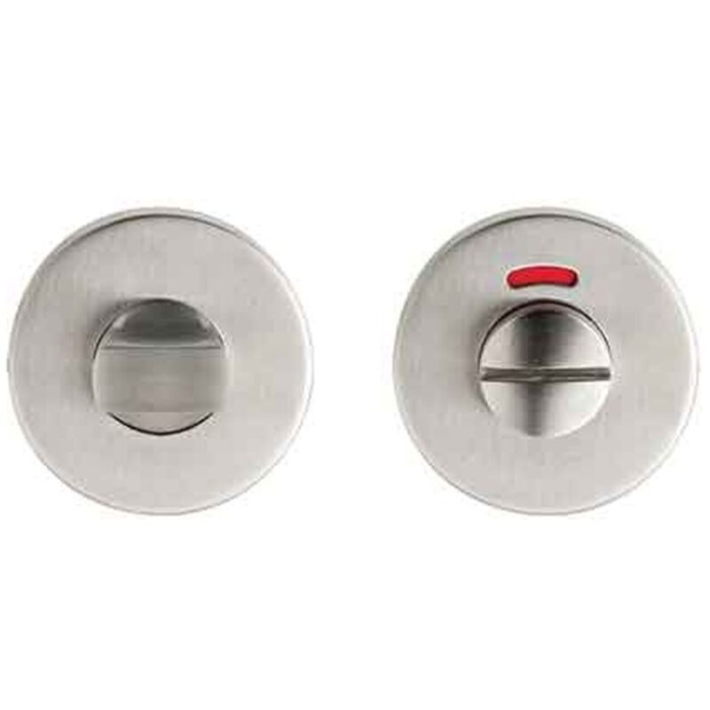 NOTTOLINO WC E SEGNALATORE INOX 'TONDO' Ø 52 mm - Colore Inox satinato