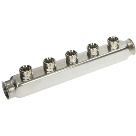 Nourrice de distribution individuelle 5 circuits 1’’ FF x 3/4'' eurocône