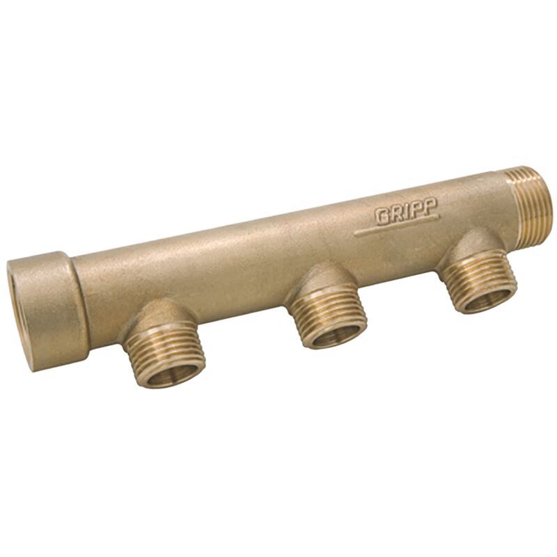 Collecteur type fc7 - arrivée mâle 20 x 27 - 7 départs mâle 15 x 21 - extrémité femelle 20 x 27 Gripp