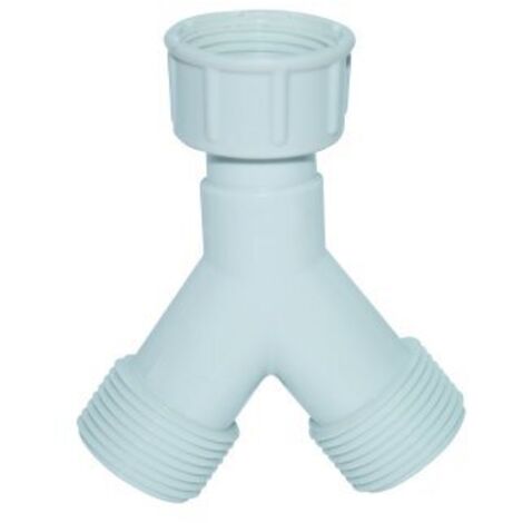 Nourrice plastique 2 voies femelle  20X27 pour machine à laver - BOUTTÉ