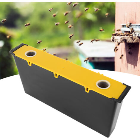 Nourrisseur à Cadre 6L Plastique avec Système Anti-Noyade - Distributeur de Nectar et Eau pour Ruche Apicole - Matériel d'Alimentation pour Abeilles