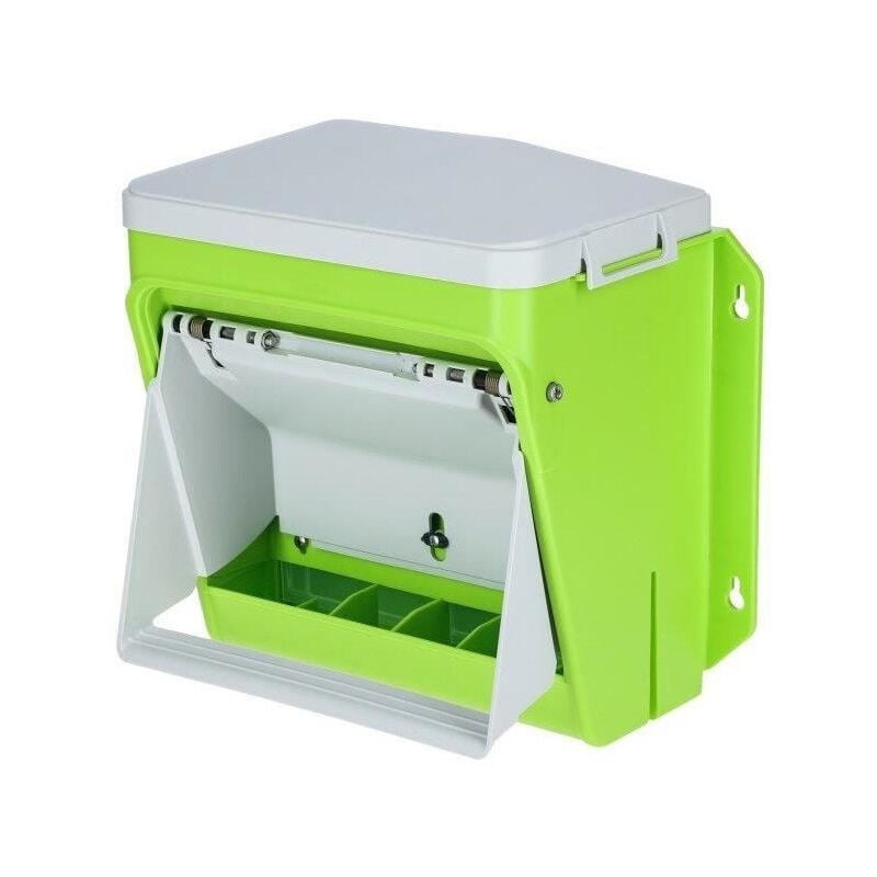 Nourrisseur automatique Kerbl SmartCoop - Volet de protection - 7,5 kg - Vert