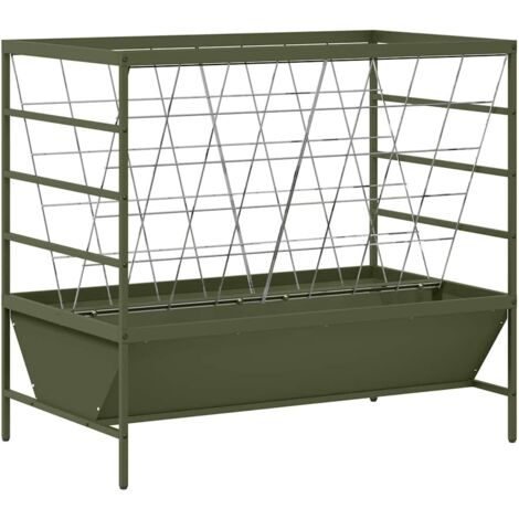 Nourrisseur pour Animaux Vert olive 100 x 60 x 90 cm CFW902476