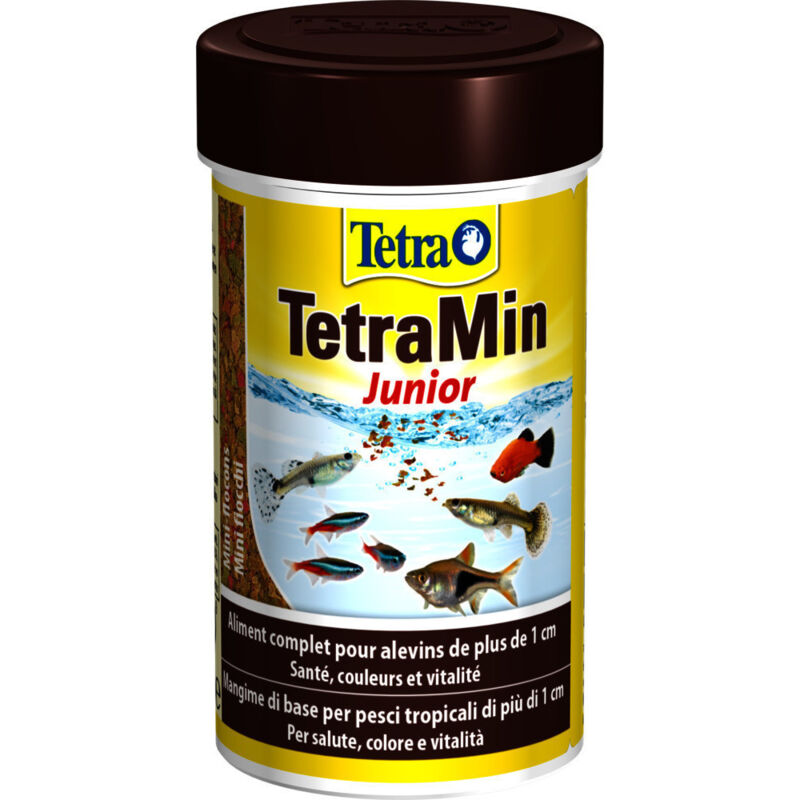 Tetra - Min Junior alimentation pour poissons d'ornement en flocon 30g/100ml