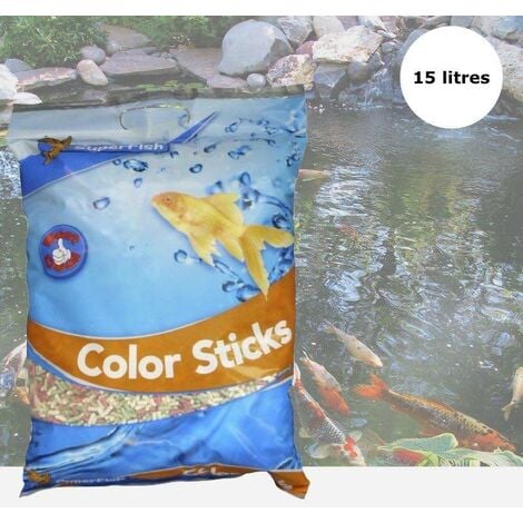Nourriture Mix en stick 15 L pour kois : bassin et d'étangs