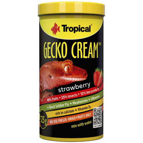 Nourriture pour geckos à la fraise Tropical Gecko 100 ml
