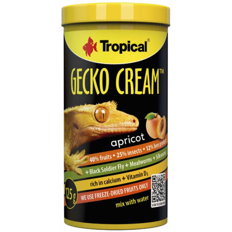 Nourriture pour geckos Tropical Gecko 100 ml à la pêche