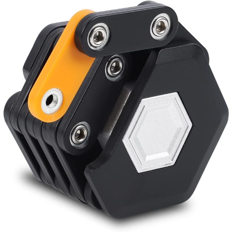 Nouveau Antivol vélo pliant, antivol vélo haute sécurité 85cm de long, antivol pliant vélo avec support & 3 clés, antivol scooter e pour VTT/vélo de