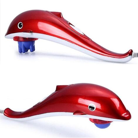 Nouveau - Appareil de massage Dauphin, masseur dorsal, marteau, vibration, tige infrarouge, rouleau, massage cervical, relaxation - AquaForge