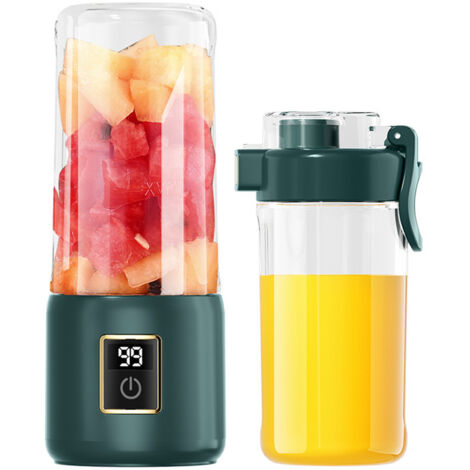 Nouveau blender automatique 2025 rechargeable sans fil avec personnalisation gravure, gobelet nomade pour jus frais pressés à la maison
