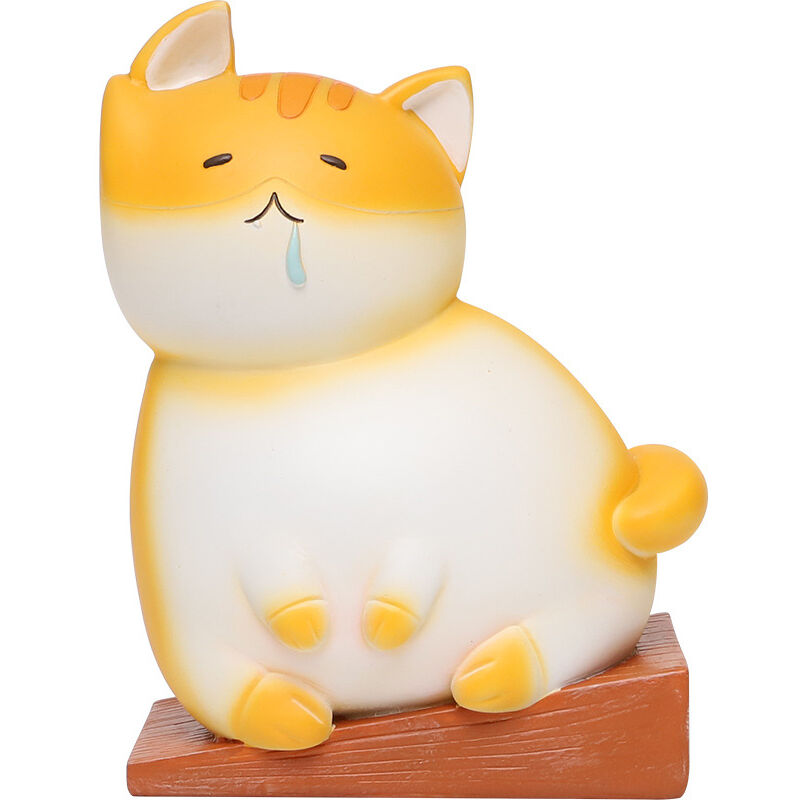 Butoir de porte en forme de chat – Butée antidérapante en résine, serre-livres créatif, sculpture mignonne pour la maison, butoir animé pour protéger
