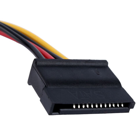 Nouveau câble d'adaptateur d'alimentation 1 pièce IDE 4 broches vers SATA 15 broches pour disque dur