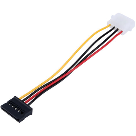 Nouveau câble d'adaptateur d'alimentation IDE 4 broches vers SATA 15 broches pour disque dur