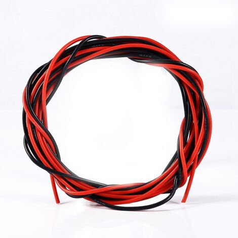 Nouveau câble électronique en cuivre souple 18AWG 5m, fil silicone pour circuits