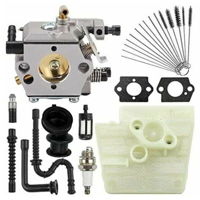 Trimec - Nouveau carburateur pour stihl 024 026 024AV 024S MS240 MS260 Pro tronçonneuse, remplace WT-194, WT-194-1, 1121 120 0611, avec Tampon de