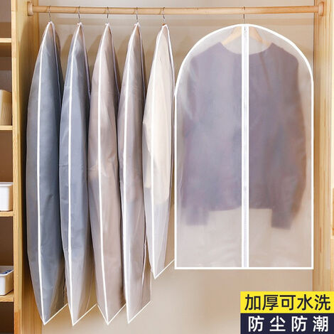 Nouveau cintre épaissi pour vêtements, veste de costume, housse anti-poussière, sac de rangement domestique, sac de rangement, cintre de garde-robe,1 PCS,60X120 CM