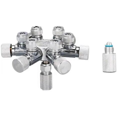 Nouveau distributeur de CO2 multivoies pour aquarium, vanne à aiguille W02-06