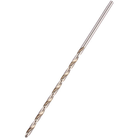 Nouveau foret hélicoïdal extra long 4 mm 160 mm HSS à queue droite