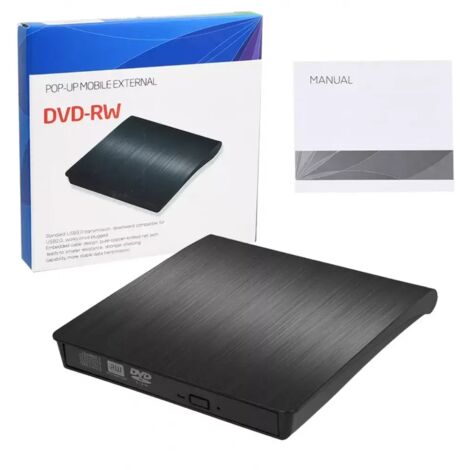 Nouveau  Lecteur DVD externe USB 3.0 graveur CD mince, graveur DVD-RW pour PC portable