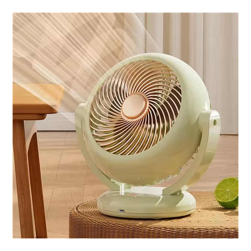 Nouveau mini-ventilateur oscillant, un petit ventilateur de bureau portable USB rechargeable et longue durée. (Édition améliorée vert avocat