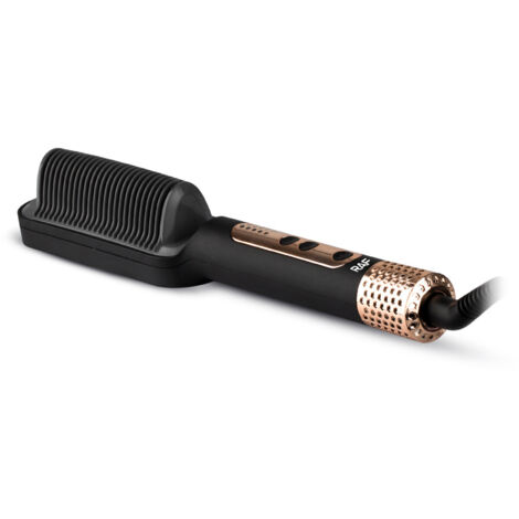 Nouveau peigne à cheveux à ions négatifs pour cheveux lisses et bouclés, fer à friser électrique double fonction