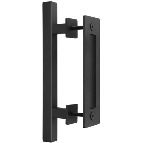 Nouveau Poignée de porte de grange coulissante, poignée de quincaillerie affleurante pour armoire, ensemble de poignées de meubles, quincaillerie de porte intérieure en bois
