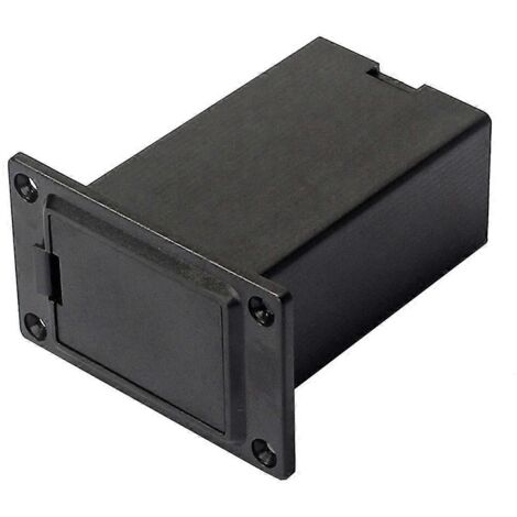 Nouveau porte-pile 9V noir (1 pièce) pour étui, boîte, compartiment, couvercle, médiator de guitare ou de basse
