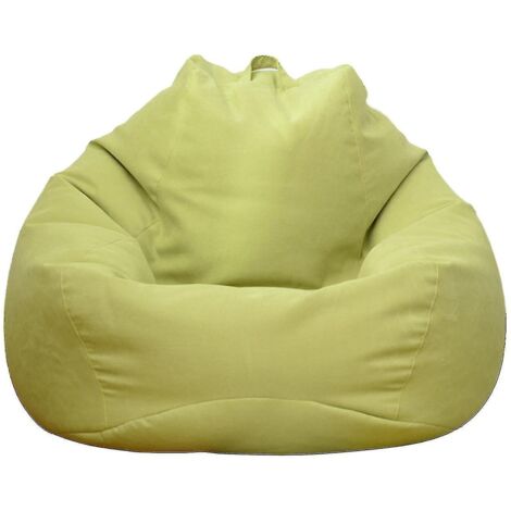 Nouveau pouf extra large, housse de canapé, fauteuil relax d'intérieur pour adultes et enfants - Prix promotionnel - 90 x 110 cm - Vert