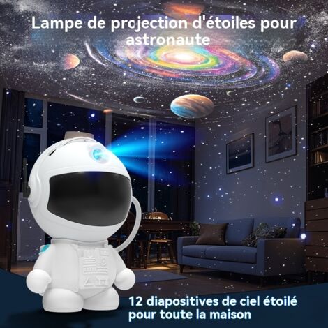 nouveau projecteur astronaute galaxie veilleuse chambre ciel etoile 12 films ambiance lampe cadeau