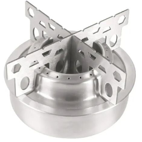 NOUVEAU Réchaud à alcool durable et léger pour le camping, brûleur de table, mini réchaud de pique-nique portable en acier inoxydable.