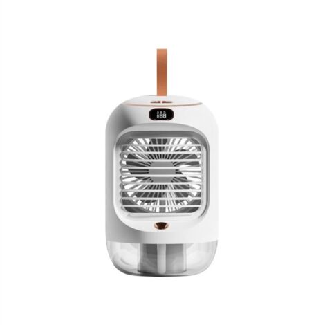Nouveau refroidisseur d'air portable USB Mini ventilateur de pulvérisation de refroidissement par eau de bureau ventilateur d'humidification portable (blanc)