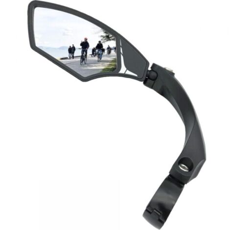 Nouveau rétroviseur de vélo pour le guidon, rétroviseur en verre transparent HD antidéflagrant, rétroviseur de vélo rotatif et réglable, rétroviseur,