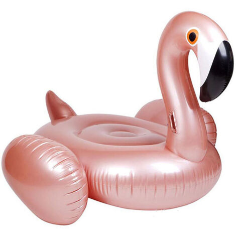 Nouveau support de chaise longue gonflable flamant rose en PVC épais pour piscine, sports nautiques, bouée, matelas flottant rose