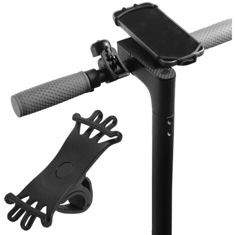 Nouveau support de téléphone en silicone pour vélos et scooters, rotation à 360 degrés, anti-vibrations, navigation pour le vélo.