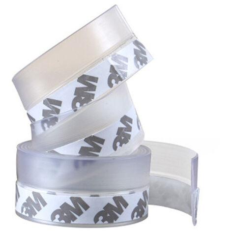 Nouveau type de joint de porte en silicone coupe-vent transparent 1 pièces (5 m x 25 mm)