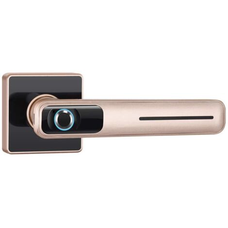 Nouveau Verrouillage Intelligent à Poignée et Empreinte Digitale pour Porte Intérieure Bois Bureau Remplacement Sphérique