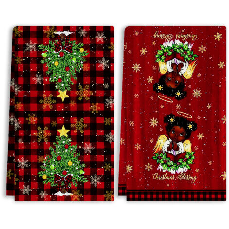 Nouveauté, promotion, serviette imprimée pour Noël, petite serviette absorbante pour la cuisine, serviette pour les mains