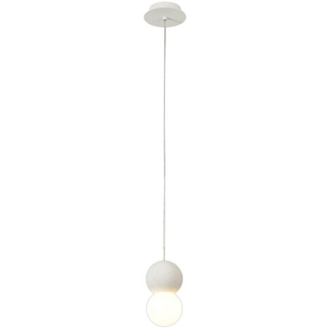 Nouveauté rond blanc suspension ciment couleur GALAXIA 1 lumière MANTRA