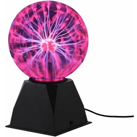 Nouveauté Verre Magique Plasma Électrique Statique Ball Light 6 Pouces Lumières de Table Sphère Veilleuse Enfants Cadeau Pour Magic Plasma Lightning Nuit Lampe (Taille : 6 Inch)